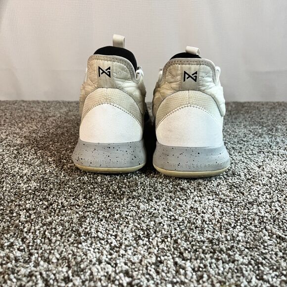 Nike Paul George PG3 A02607-101 White Black Mens Sneakers Basketball Size 11 - Picture 4 of 6